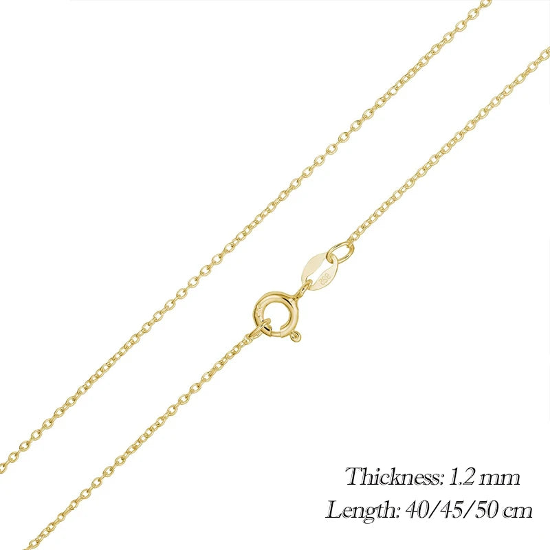 Adjustable O-Chain Necklace | 925 Sterling Silver, Lobster Clasp