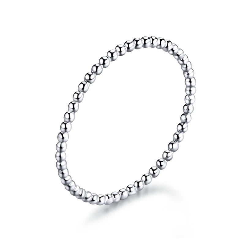 925 Sterling Silver Braided Rope Twisted Band Ring | Stackable Eternity