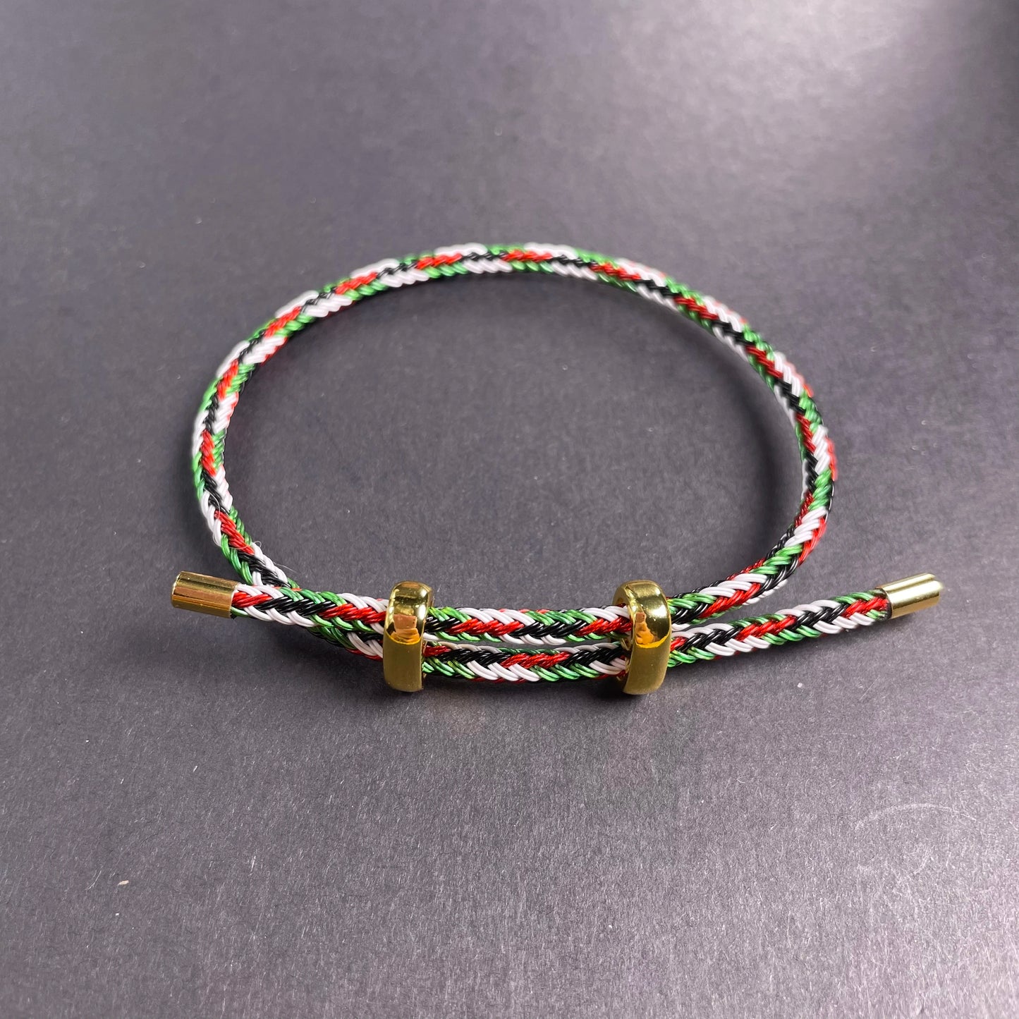 Adjustable Rope Bracelet | Stainless Steel Wire, Multicolor Unisex