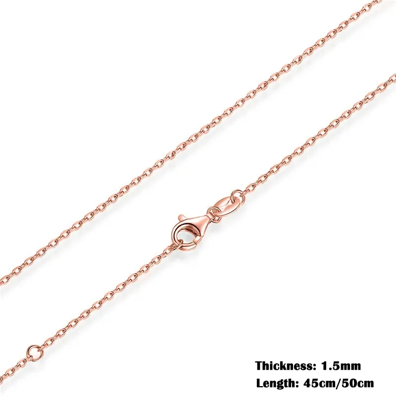Adjustable O-Chain Necklace | 925 Sterling Silver, Lobster Clasp