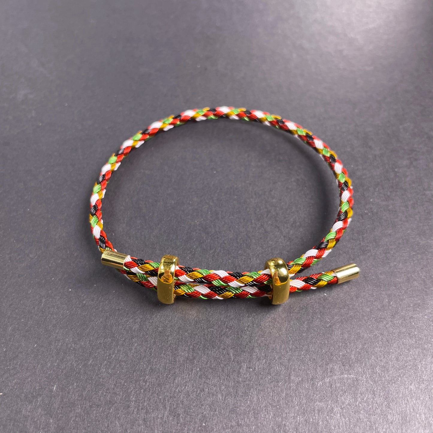 Adjustable Rope Bracelet | Stainless Steel Wire, Multicolor Unisex