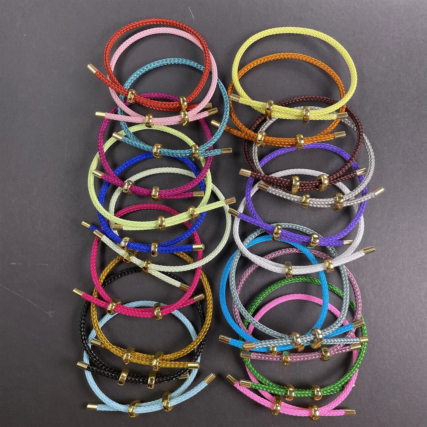 Adjustable Rope Bracelet | Stainless Steel Wire, Multicolor Unisex