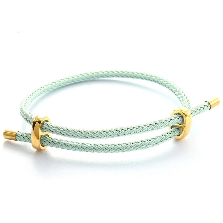 Adjustable Rope Bracelet | Stainless Steel Wire, Multicolor Unisex