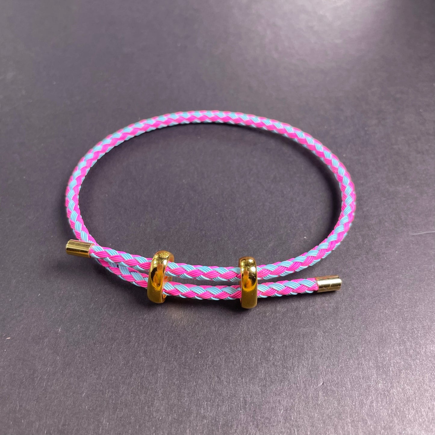 Adjustable Rope Bracelet | Stainless Steel Wire, Multicolor Unisex