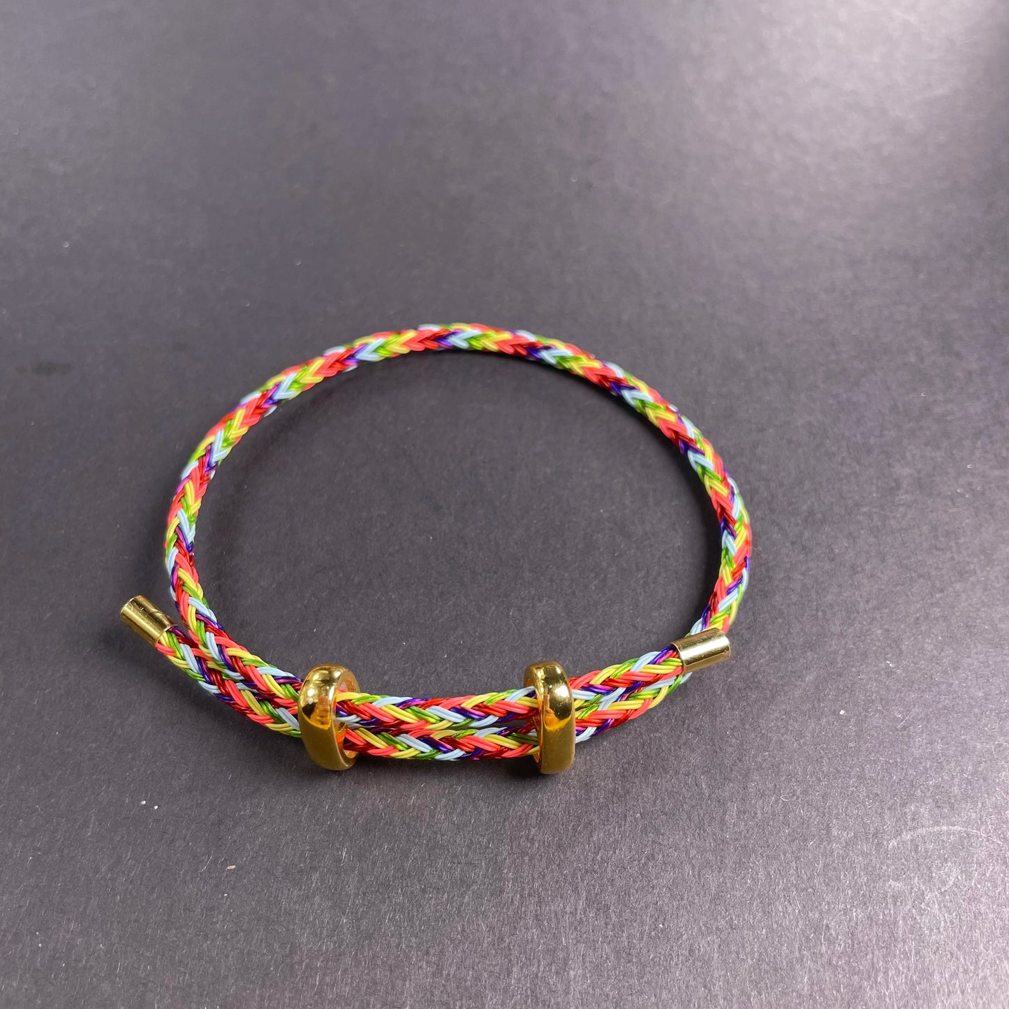 Adjustable Rope Bracelet | Stainless Steel Wire, Multicolor Unisex
