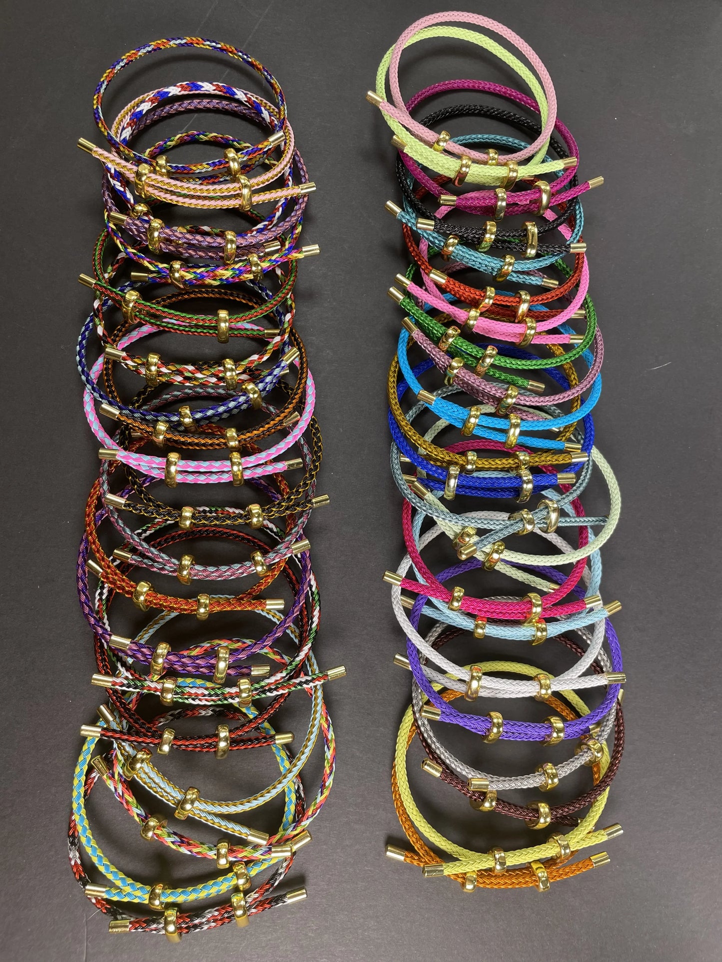 Adjustable Rope Bracelet | Stainless Steel Wire, Multicolor Unisex