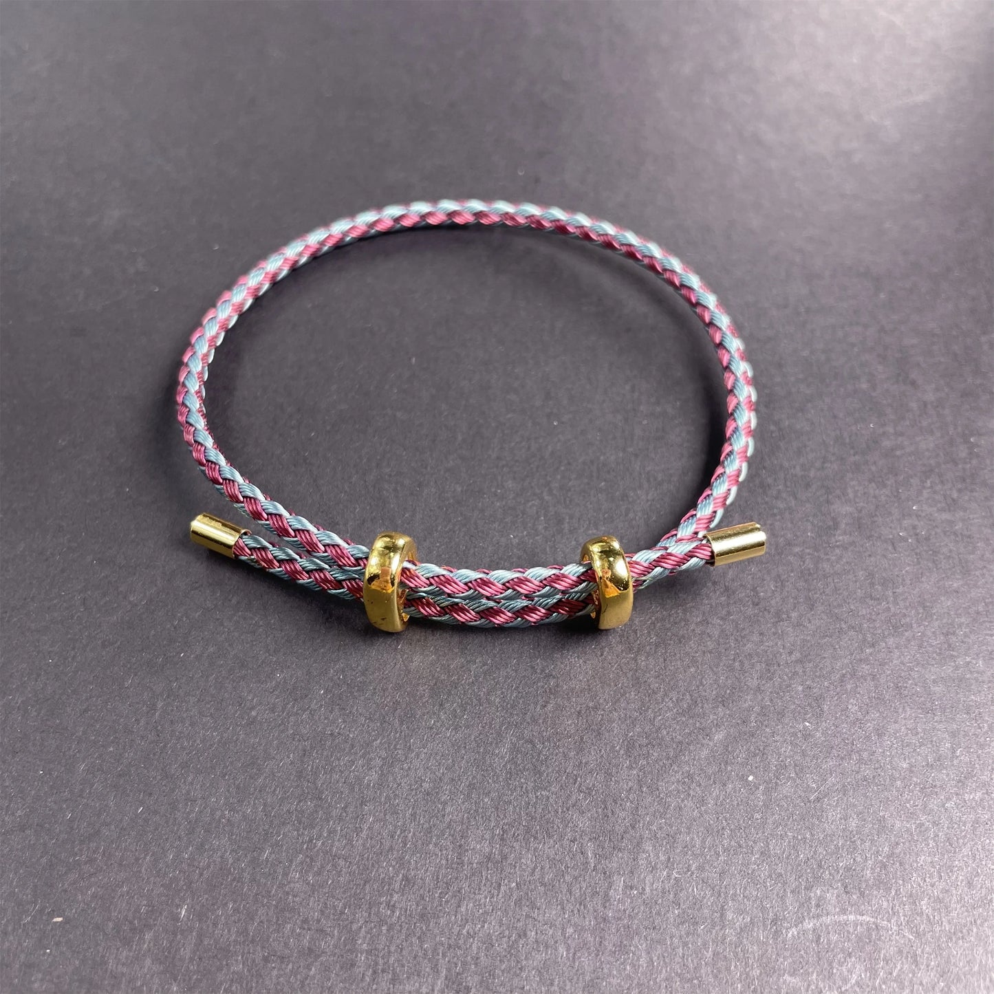 Adjustable Rope Bracelet | Stainless Steel Wire, Multicolor Unisex