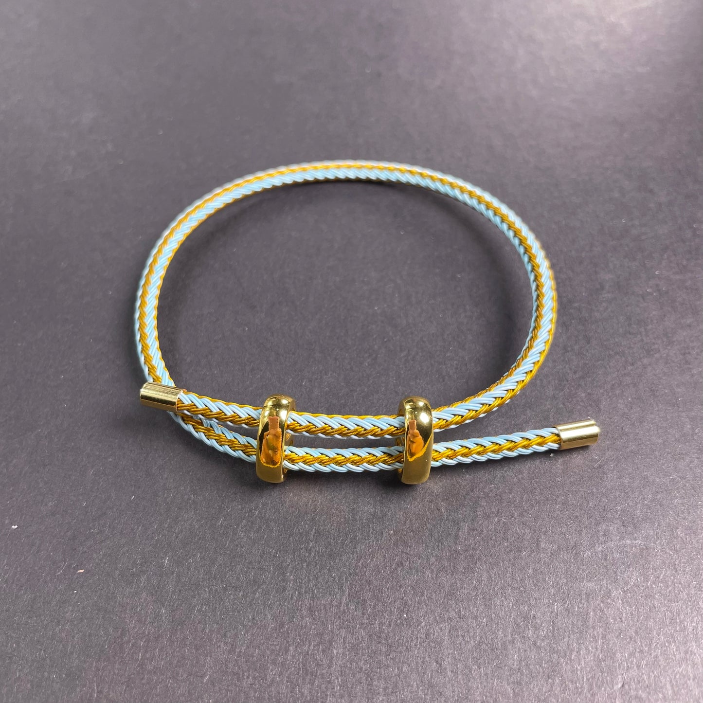 Adjustable Rope Bracelet | Stainless Steel Wire, Multicolor Unisex