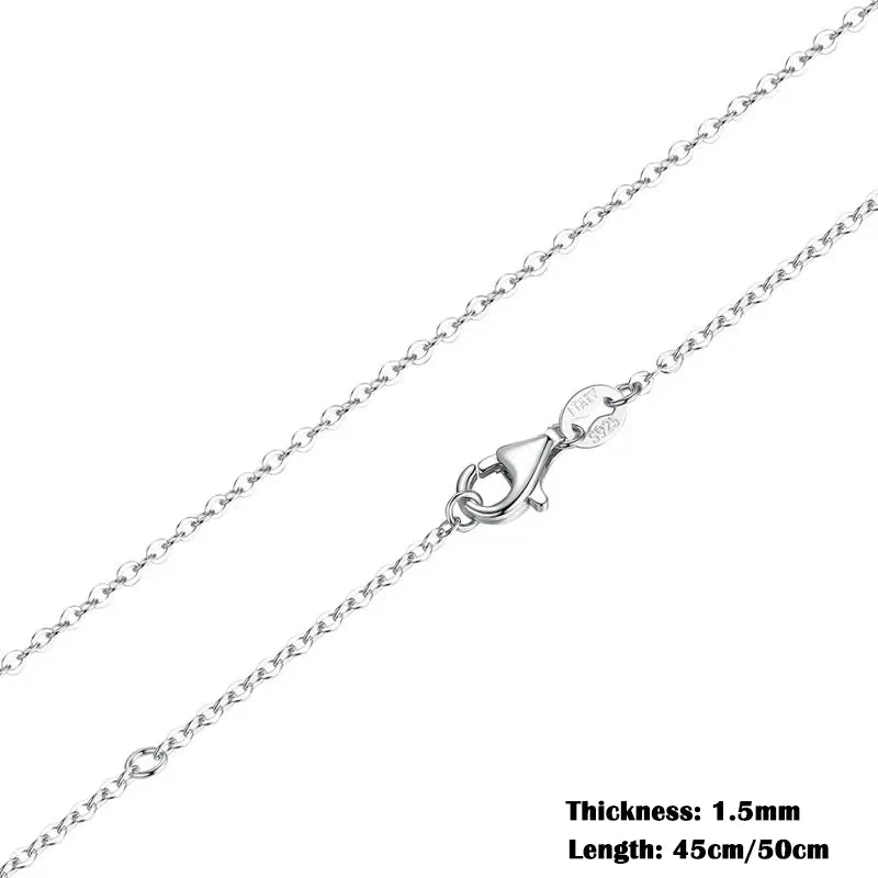 Adjustable O-Chain Necklace | 925 Sterling Silver, Lobster Clasp