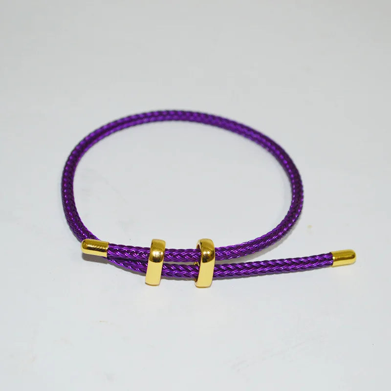 Adjustable Rope Bracelet | Stainless Steel Wire, Multicolor Unisex